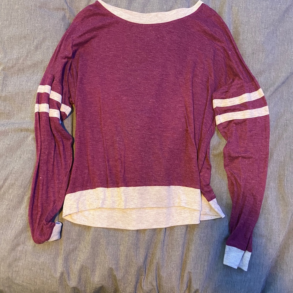 Thin sweater material long sleeve